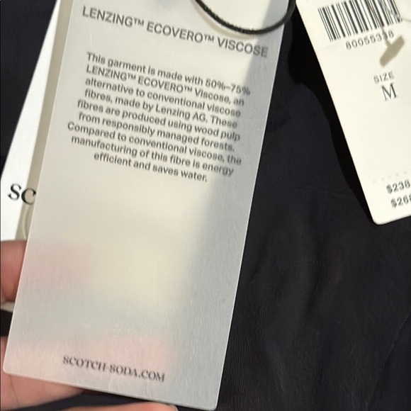 Anthropologie scotch & Soda Black Jumpsuit with Patterned Tie - Picture 12 of 16